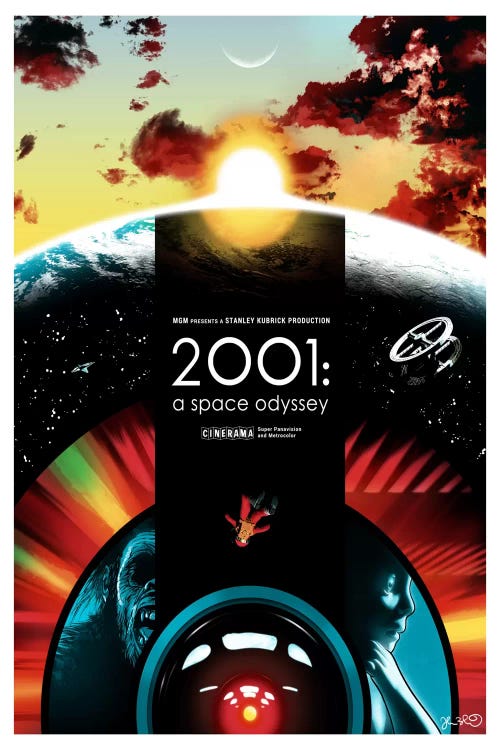 2001: A Space Odyssey by Joshua Budich wall art