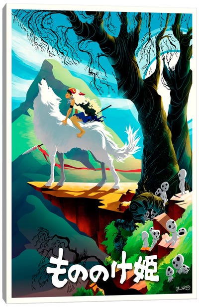 Princess Mononoke Canvas Art Print - Joshua Budich