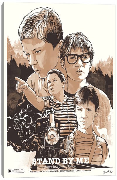 Stand By Me Canvas Art Print - Kids Character Art