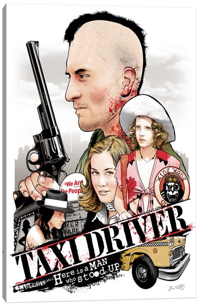 Taxi Driver Canvas Art Print - Jodie Foster