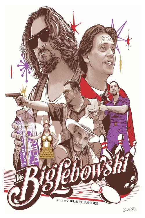 The Big Lebowski by Joshua Budich wall art