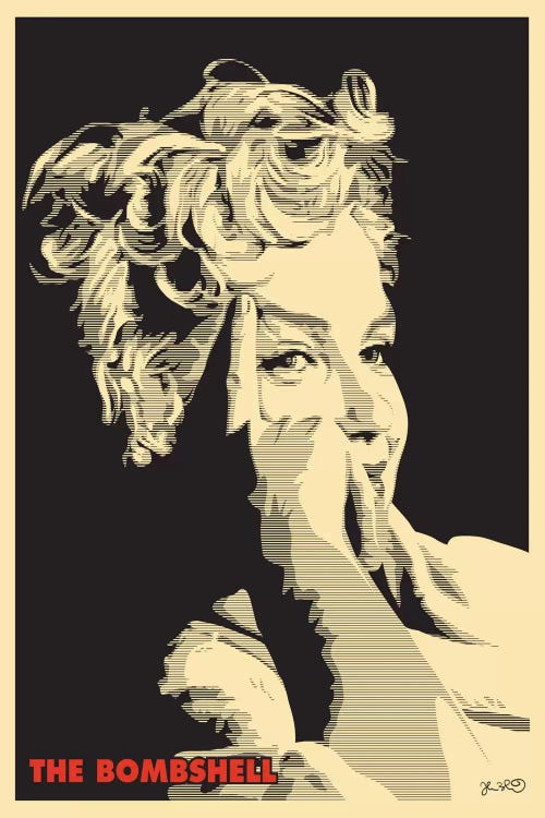 The Bombshell: Marilyn Monroe by Joshua Budich wall art