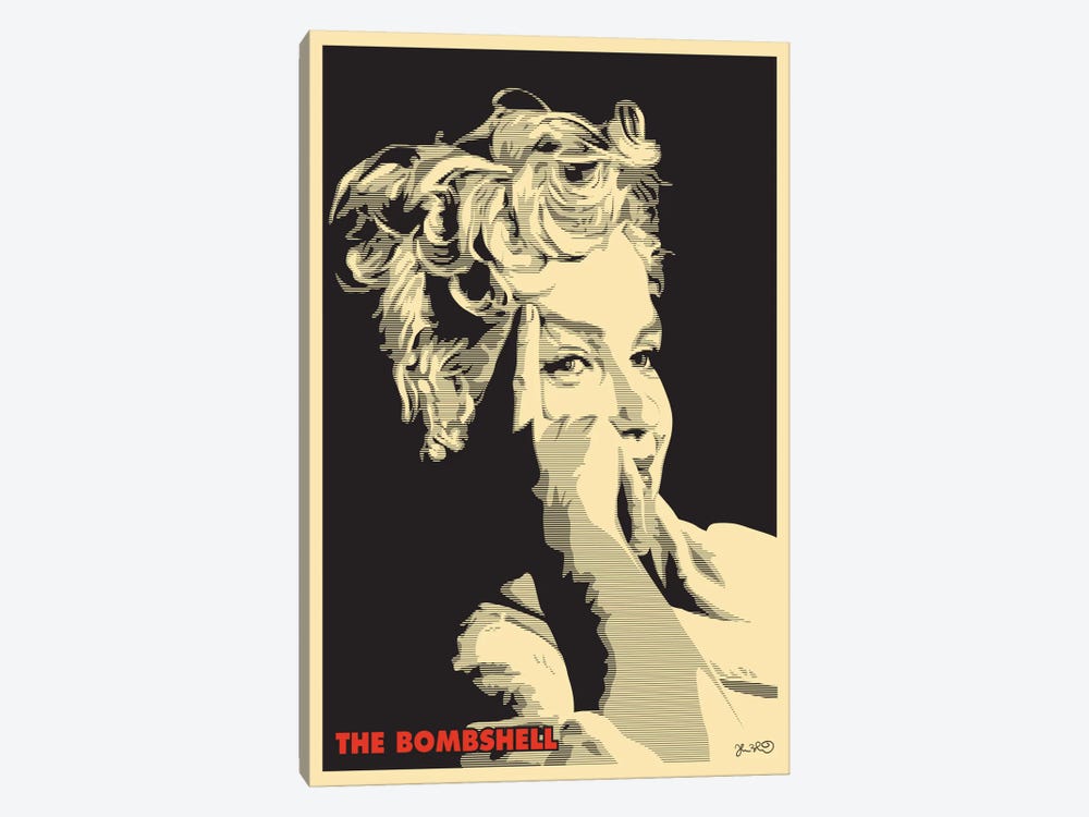 The Bombshell: Marilyn Monroe by Joshua Budich 1-piece Art Print