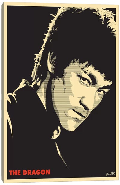 The Dragon: Bruce Lee Canvas Art Print - Joshua Budich