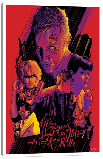 Blade Runner Canvas Art Print - Thriller Movie Art
