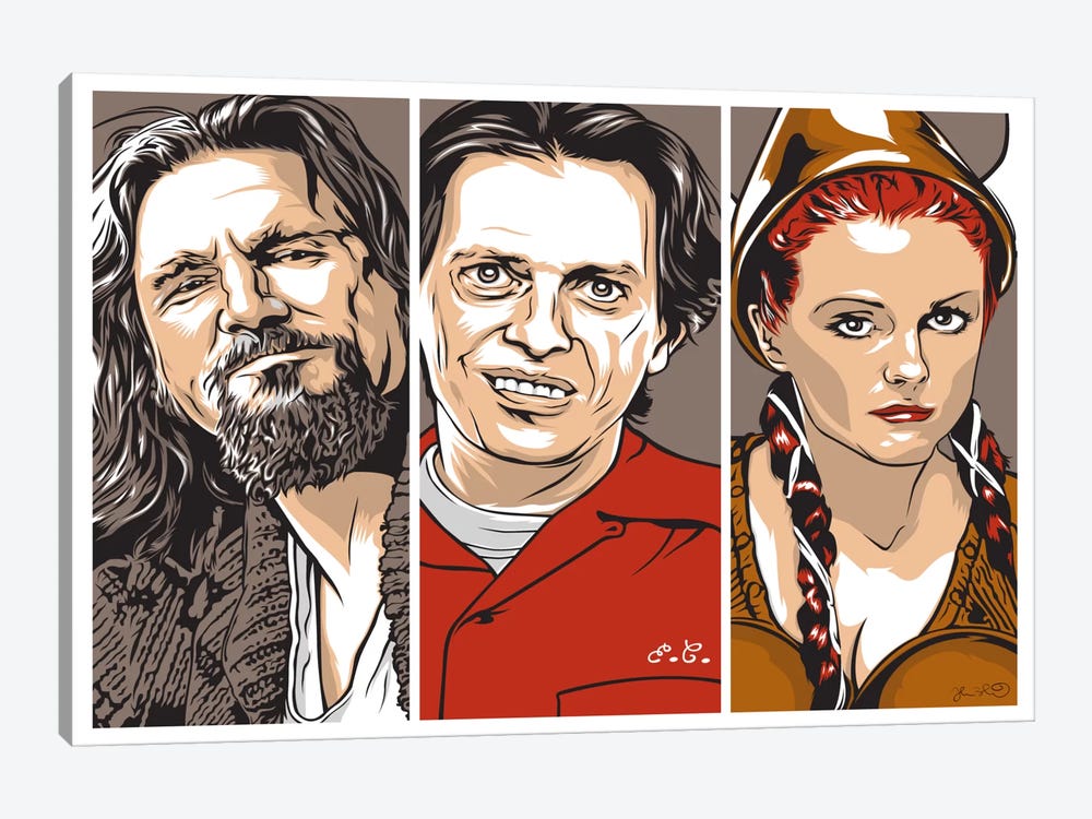 The Dude, Donny & Maude by Joshua Budich 1-piece Canvas Print