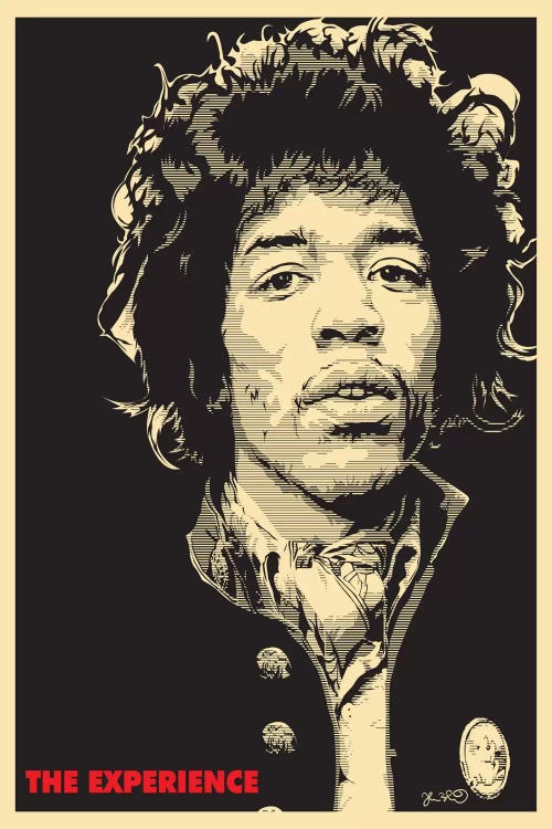 The Experience: Jimi Hendrix by Joshua Budich wall art