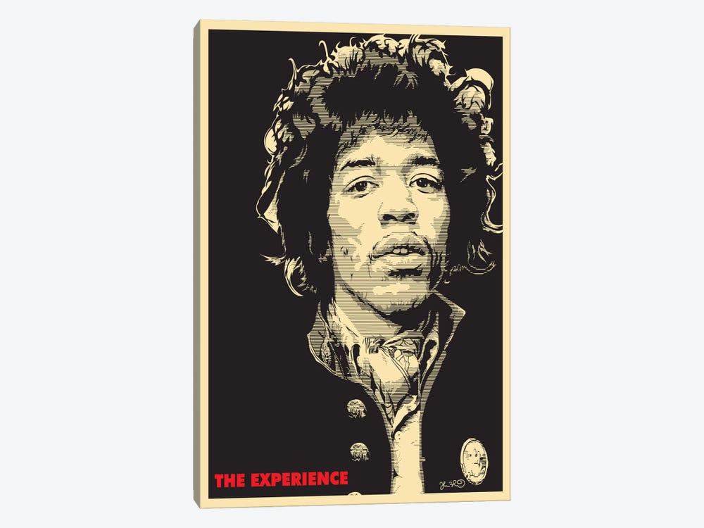The Experience: Jimi Hendrix by Joshua Budich 1-piece Canvas Art