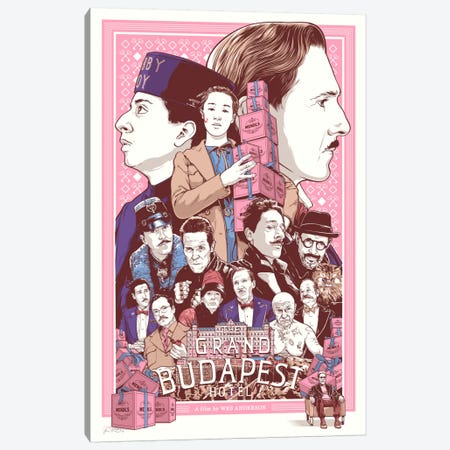 The Grand Budapest Hotel Canvas Print #JBD52} by Joshua Budich Canvas Wall Art