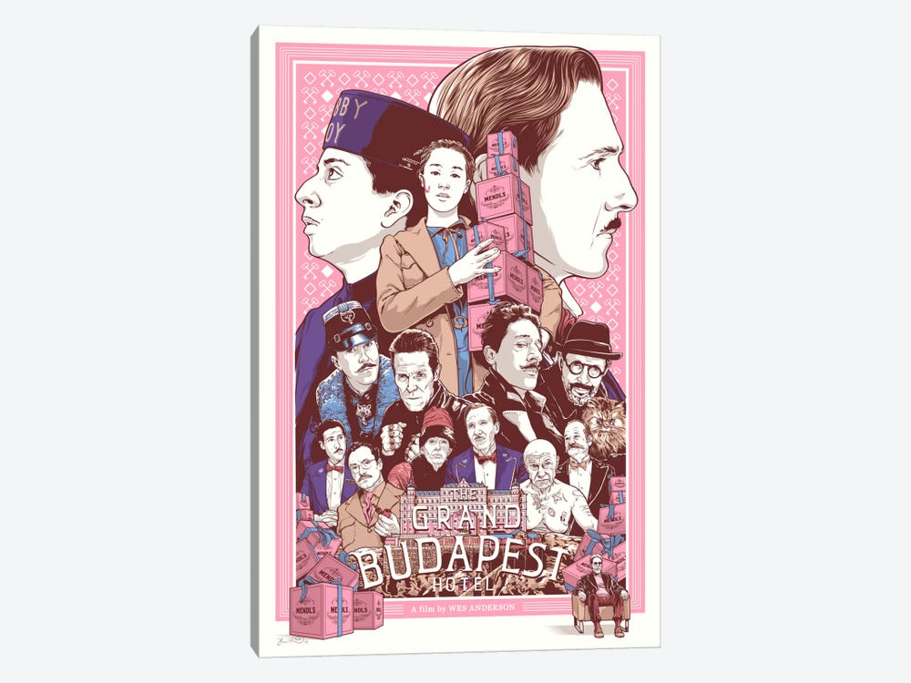The Grand Budapest Hotel by Joshua Budich 1-piece Art Print