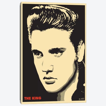 The King: Elvis Presley Canvas Print #JBD55} by Joshua Budich Canvas Print