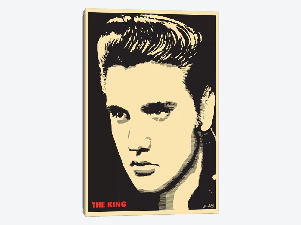 The King: Elvis Presley by Joshua Budich 1-piece Canvas Artwork