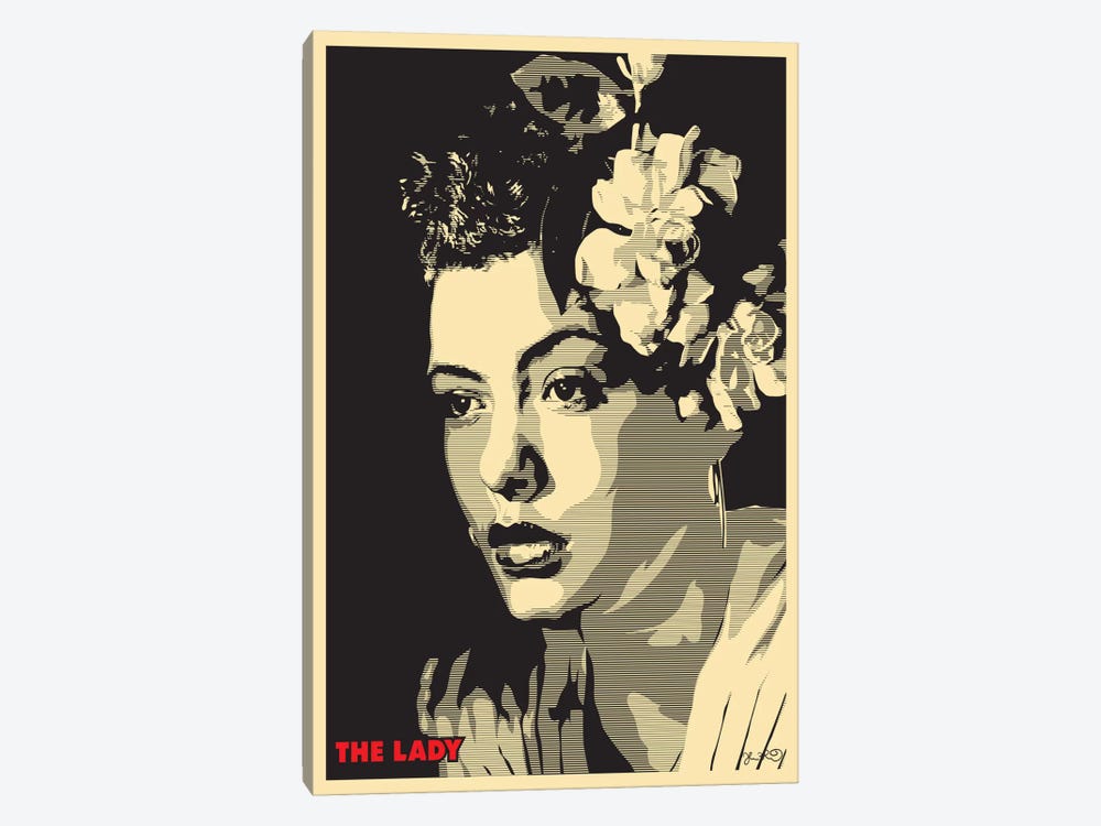 The Lady: Billie Holiday by Joshua Budich 1-piece Art Print