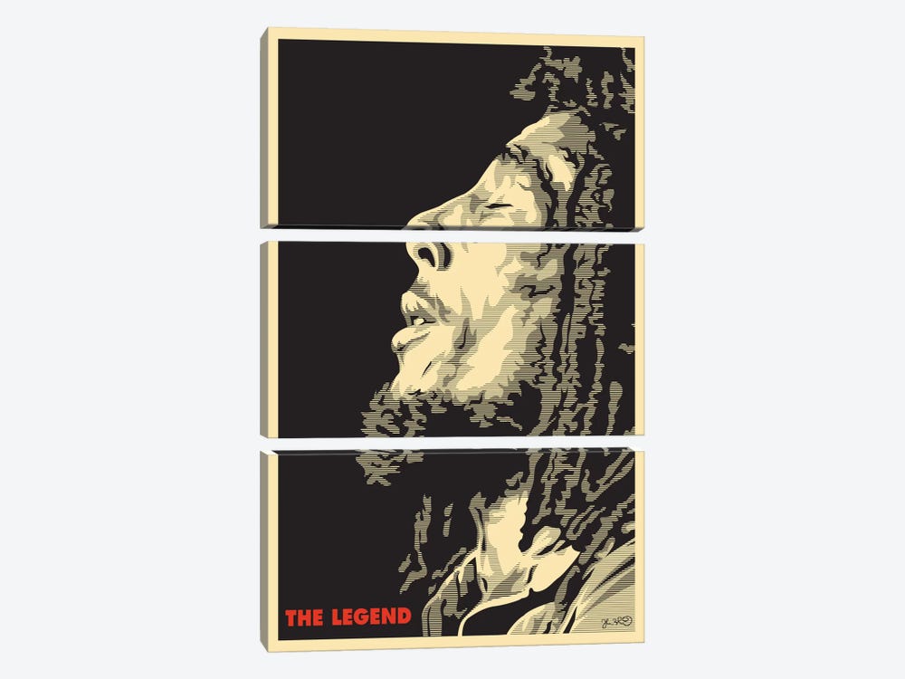 The Legend: Bob Marley by Joshua Budich 3-piece Canvas Artwork