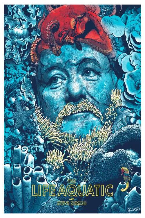 The Life Aquatic With Steve Zissou by Joshua Budich wall art