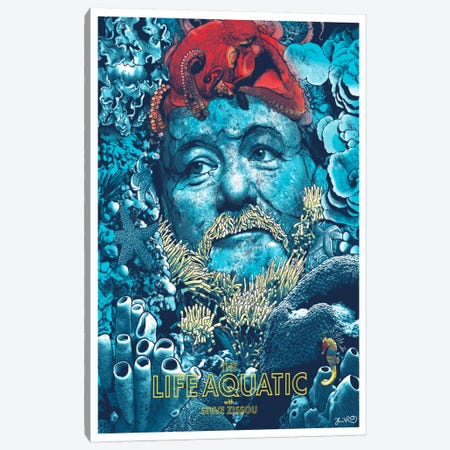 The Life Aquatic With Steve Zissou Canvas Print #JBD58} by Joshua Budich Canvas Wall Art