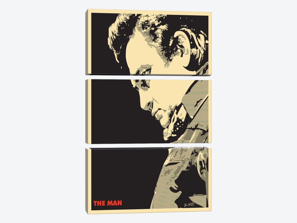 The Man: Johnny Cash by Joshua Budich 3-piece Canvas Wall Art