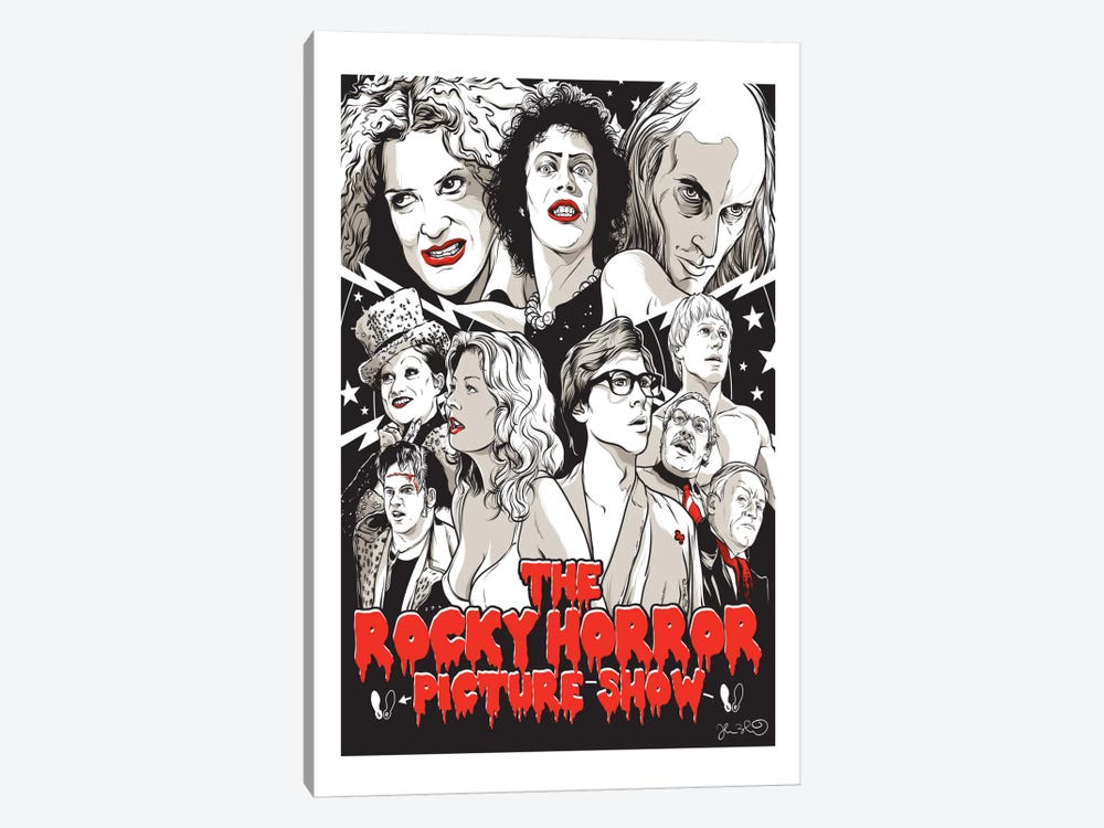 THE ROCKY HORROR SHOW CLASSIC MOVIE COLOURFUL WALL ART CANVAS PICTURE PRINT 