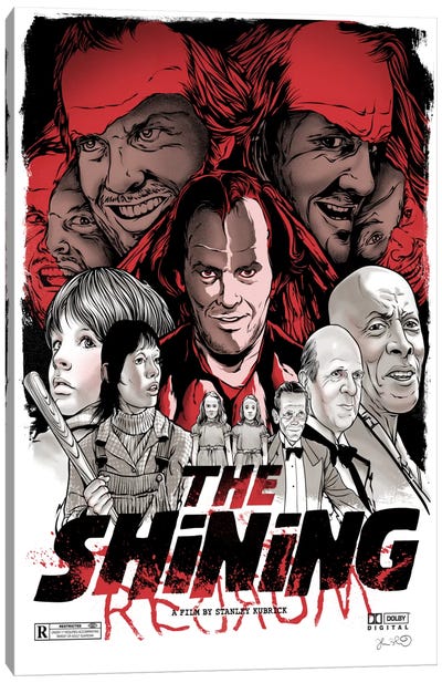 The Shining Canvas Art Print - Jack Nicholson