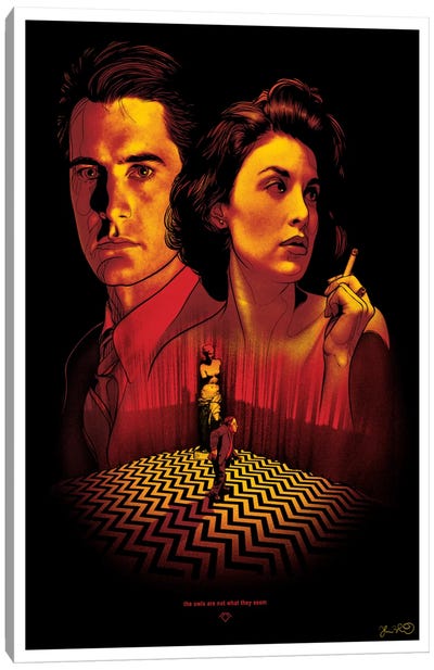 Twin Peaks Canvas Art Print - Crime Drama TV