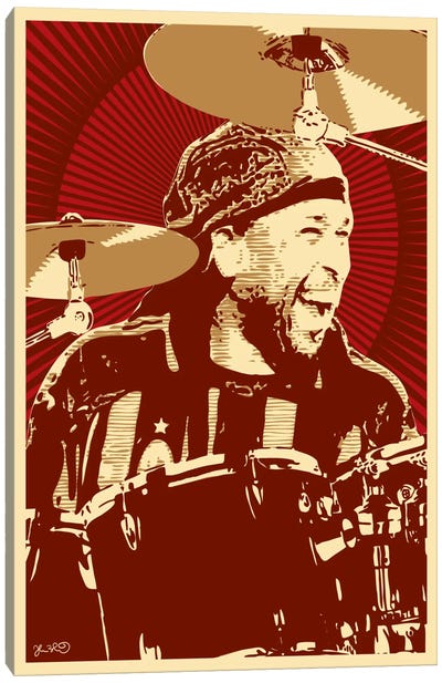 Carter Beauford Canvas Art Print - 90s-00s Collection