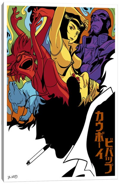 Cowboy Bebop Canvas Art Print - Anime & Manga Characters