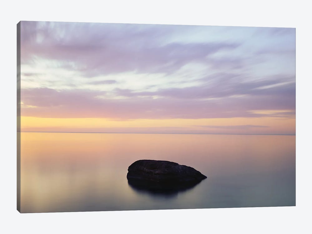 Rock At Sunset by Jim Becia 1-piece Canvas Wall Art