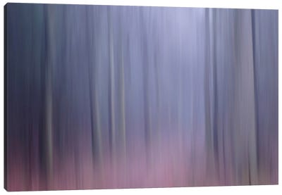 Veiled Day Canvas Art Print - Purple Abstract Art