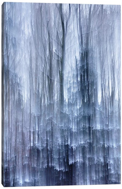 Frozen Scent Canvas Art Print - Purple Abstract Art