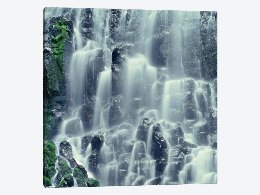 Oregon. Mount Hood NF, Mount Hood Wilderness, Ramona Falls is formed by a small creek by John Barger 1-piece Art Print
