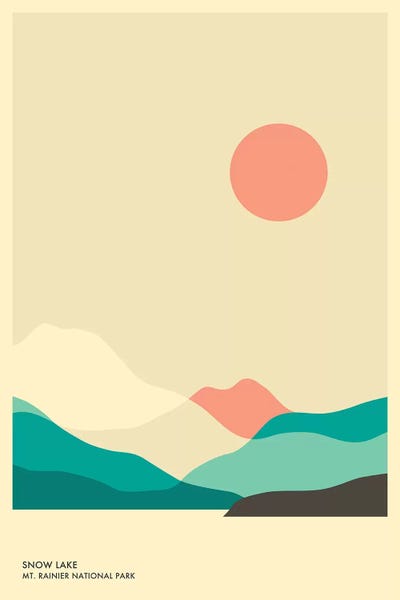 Mount Rainier National Park: Snow Lake, Mt. Rainier National Park by Jazzberry Blue