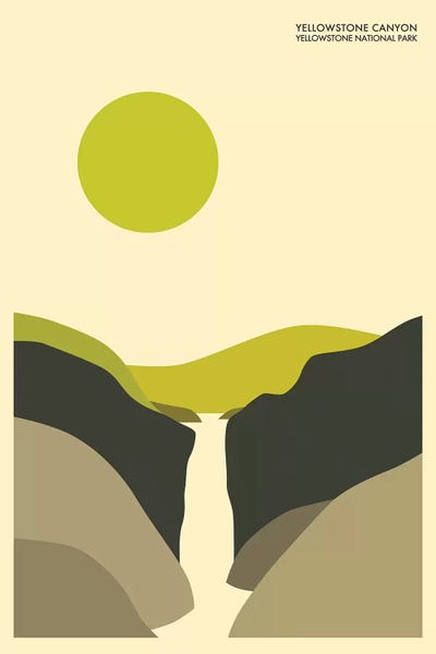 Yellowstone National Park: Yellowstone Canyon, Yellowstone National Park by Jazzberry Blue