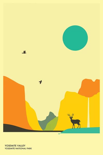 Yosemite Valley, Yosemite National Park by Jazzberry Blue canvas print