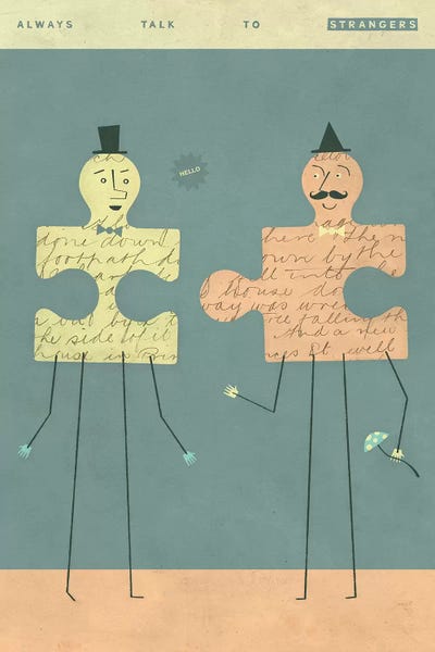 Connections I by Jazzberry Blue canvas print