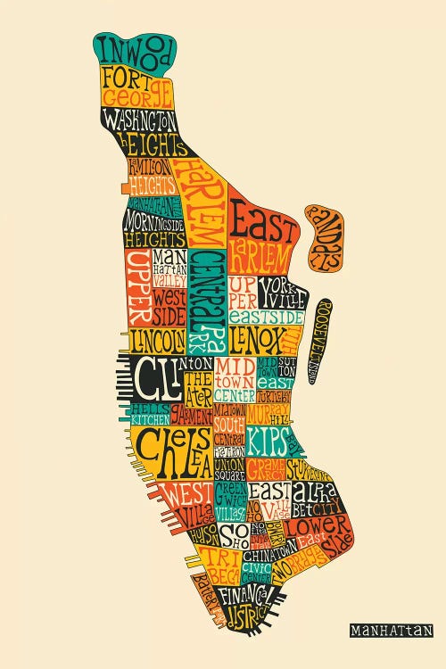 Manhattan by Jazzberry Blue wall art