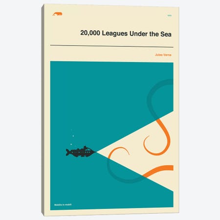 20,000 Leagues Under The Sea Canvas Print #JBL214} by Jazzberry Blue Canvas Print