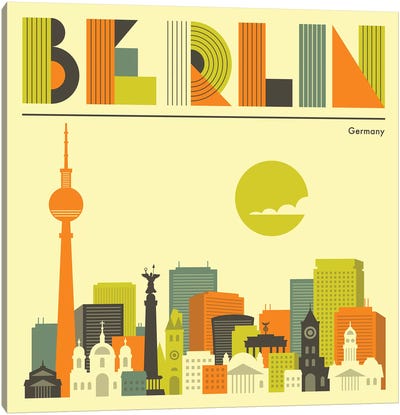 Berlin Skyline I Canvas Art Print - Berlin Art