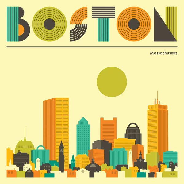 Jazzberry Blue: Boston Skyline I by Jazzberry Blue