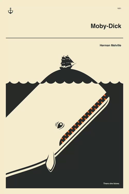 Moby Dick by Jazzberry Blue wall art