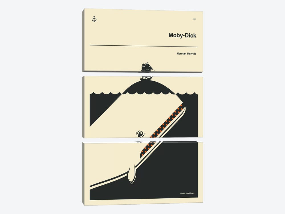 Moby Dick by Jazzberry Blue 3-piece Art Print