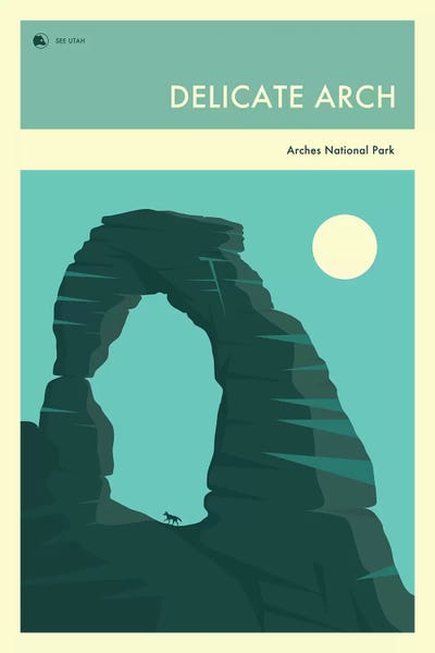 Delicate Arch by Jazzberry Blue canvas print