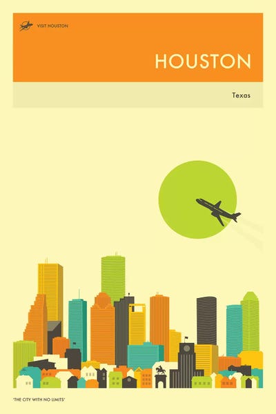 Houston Skyline III by Jazzberry Blue art print