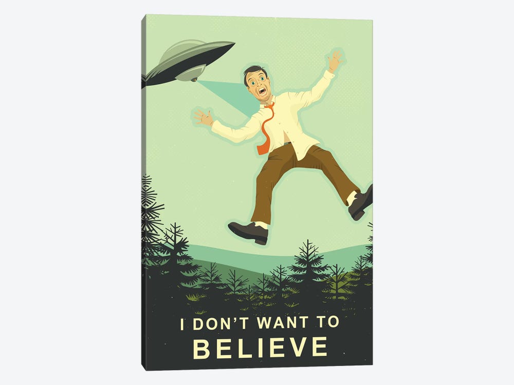 I Don't Want To Believe by Jazzberry Blue 1-piece Canvas Artwork