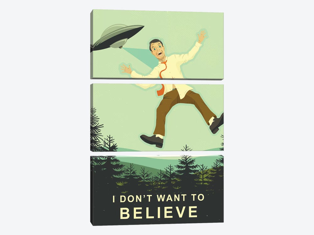 I Don't Want To Believe by Jazzberry Blue 3-piece Canvas Artwork