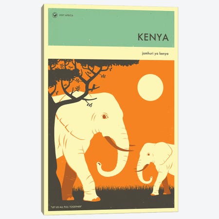 Kenya II Canvas Print #JBL266} by Jazzberry Blue Canvas Artwork