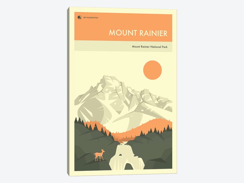 Mount Rainier by Jazzberry Blue 1-piece Canvas Art