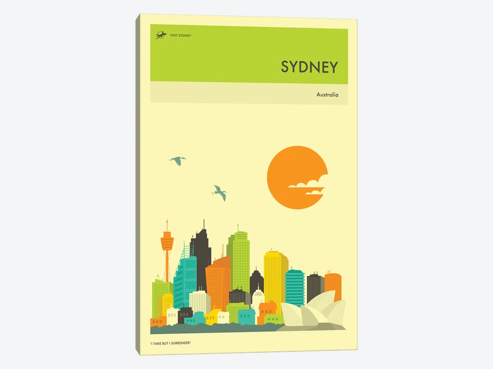 Sydney Skyline by Jazzberry Blue 1-piece Canvas Wall Art