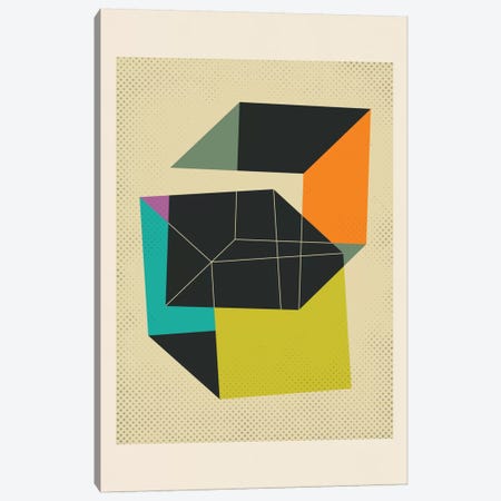 Cubes V Canvas Print #JBL27} by Jazzberry Blue Canvas Artwork