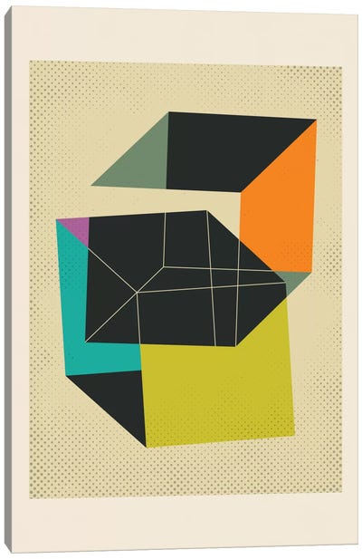 Cubes V Canvas Art Print - Abstract Shapes & Patterns
