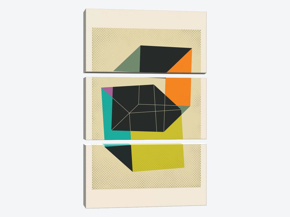 Cubes V by Jazzberry Blue 3-piece Canvas Artwork